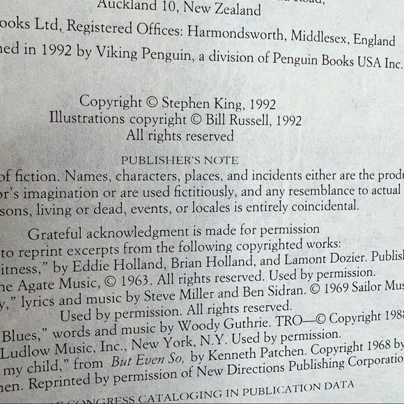 Vintage Stephen King Gerald’s Fame 1st Edition 1992 - Picture 7 of 8